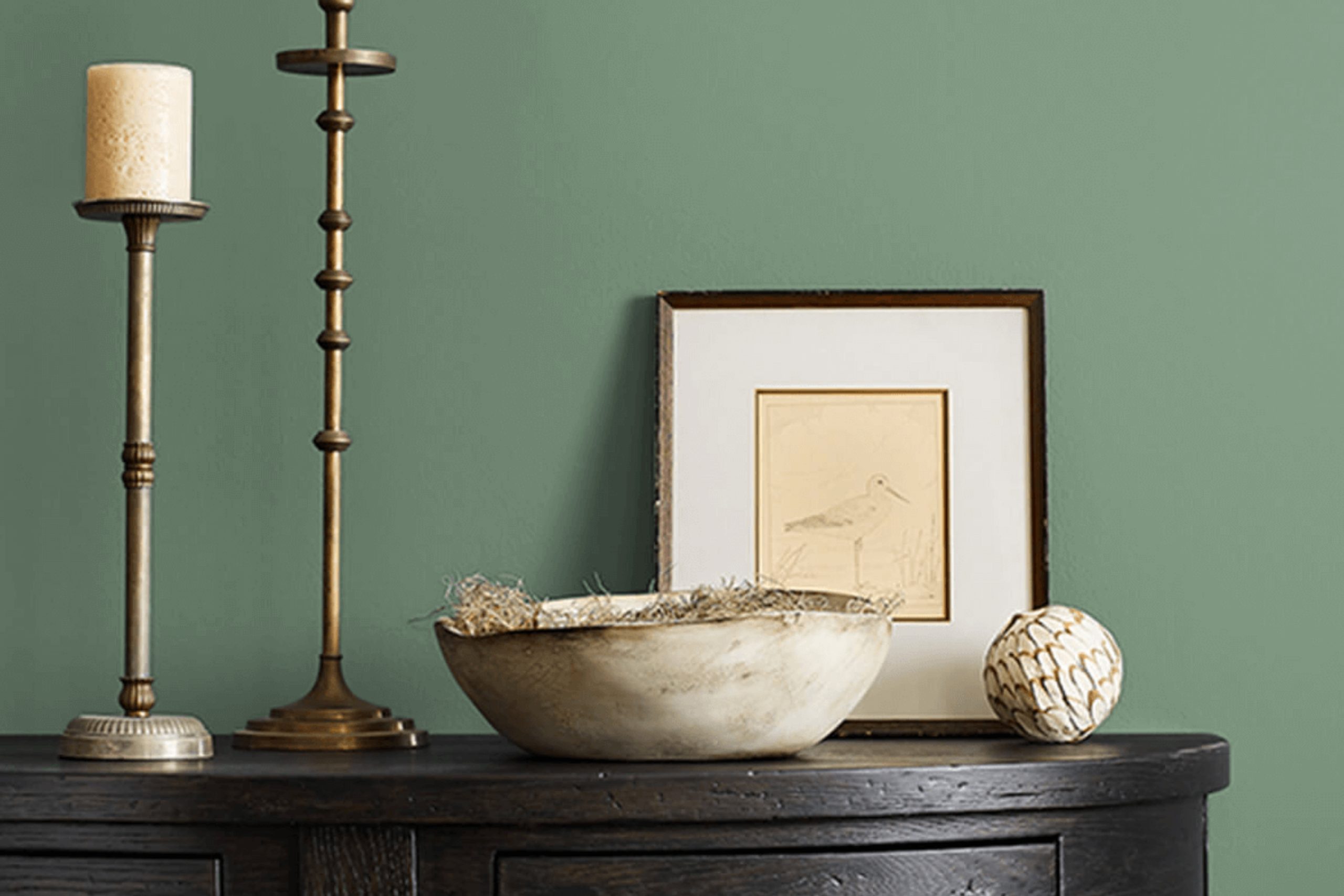 Gallery Green SW 0015 Paint Color by Sherwin Williams