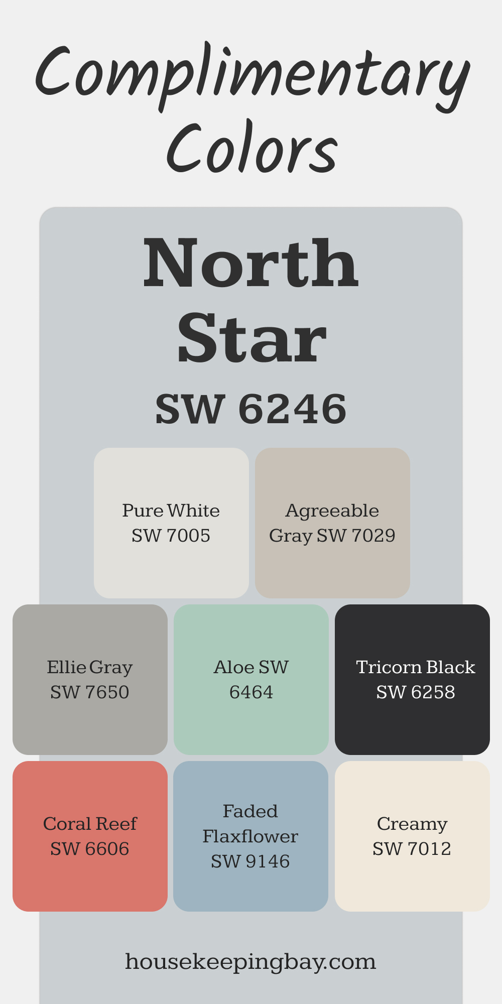 North Star (SW 6246). Best Complimentary Color Collection for Blue by Sherwin Williams