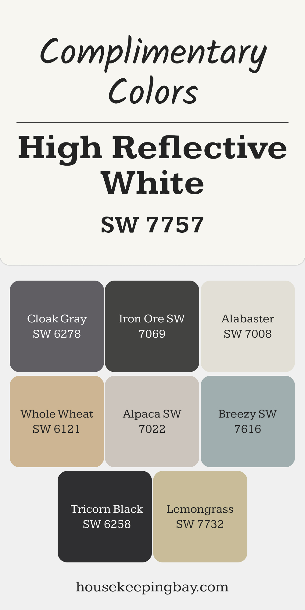 SW 7757 – High Reflective White. Best Complimentary Color Collection for Whites by Sherwin-Williams