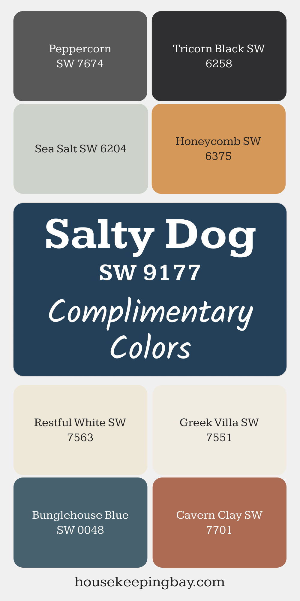 Salty Dog (SW 9177). Best Complimentary Color Collection for Blue by Sherwin Williams