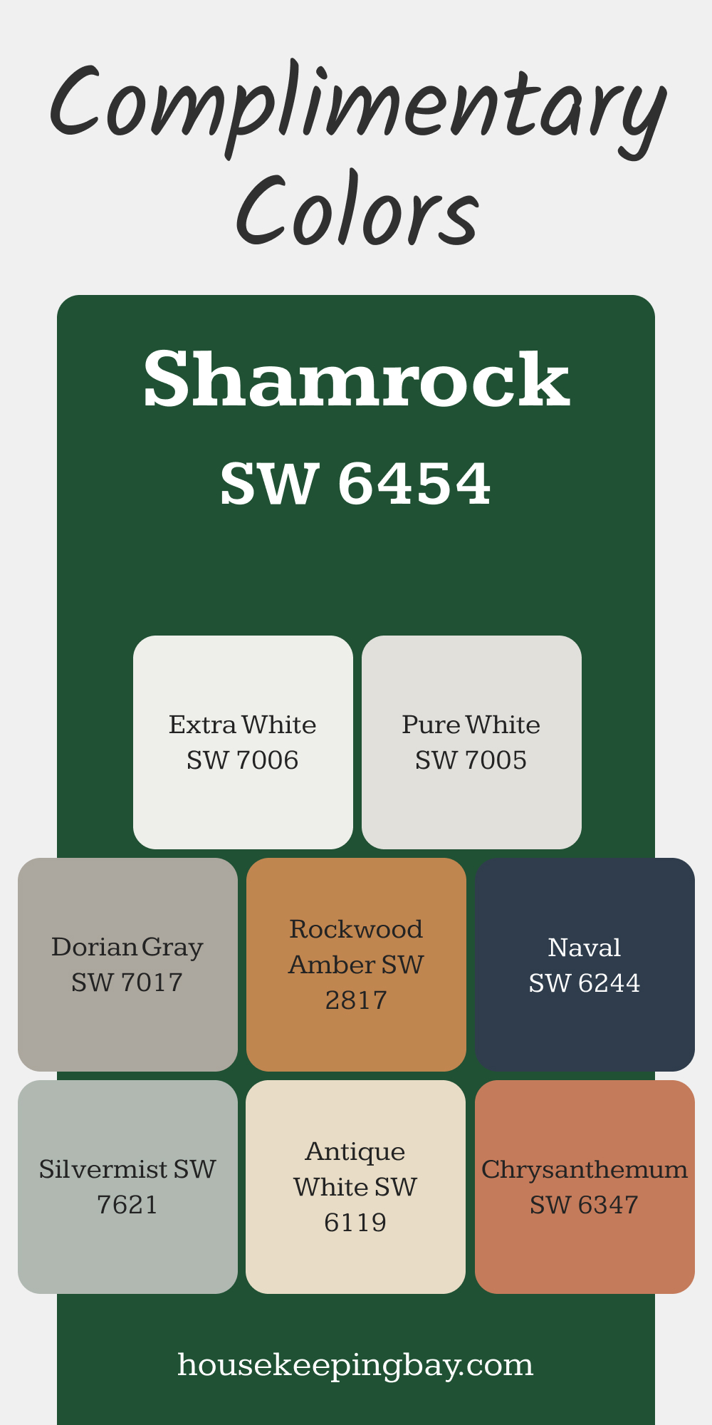 Shamrock (SW 6454). Best Complementary Paint Color Collection for Greens by Sherwin-Williams