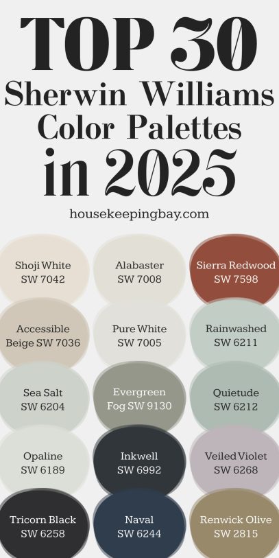 Top 30 Sherwin Williams Color Palettes In 2025 Housekeepingbay Top 30 Sherwin Williams Color Palettes In 2025 407x813