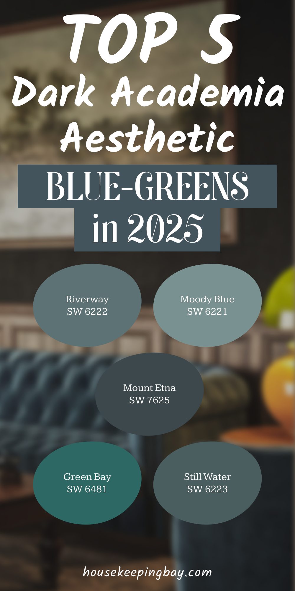 top 5 dark academia Aesthetic blue greens in 2025