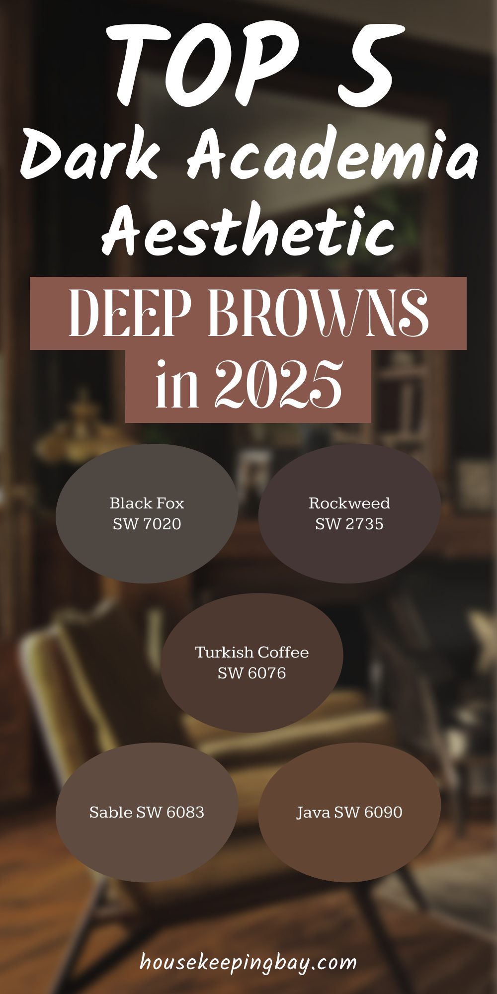 top 5 dark academia Aesthetic deep brown in 2025