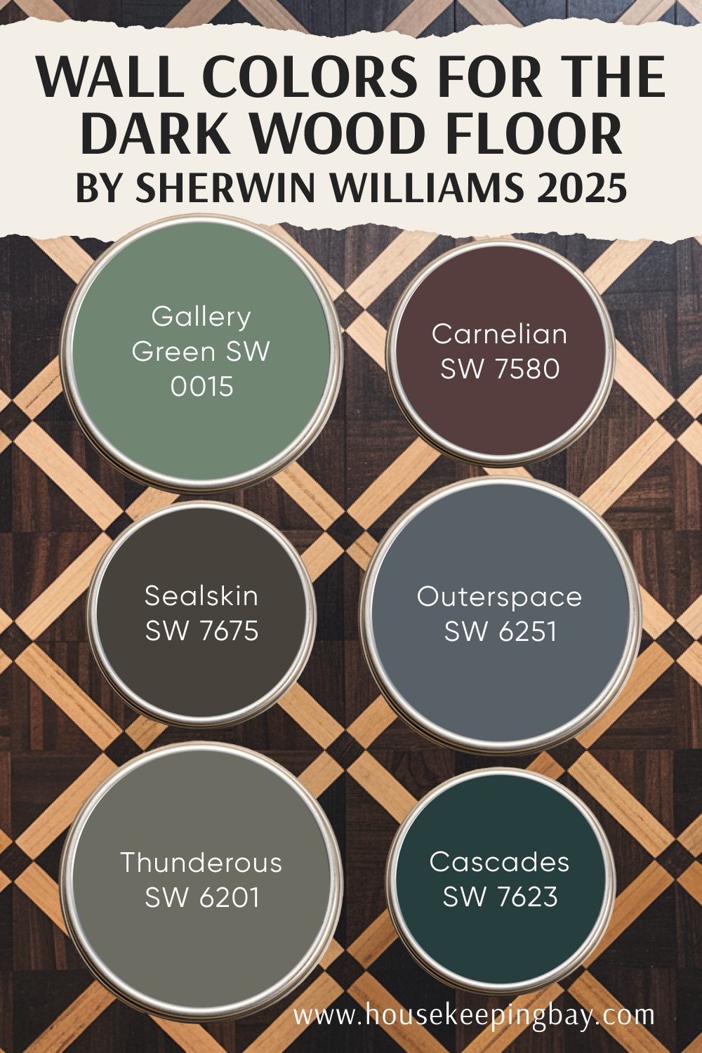 Trendy Wall Colors for Dark Wood Floors (2025 Picks) by Sherwin Williams