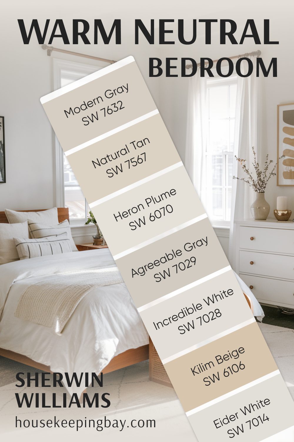 Warm Neutral Bedroom Colors by Sherwin Williams