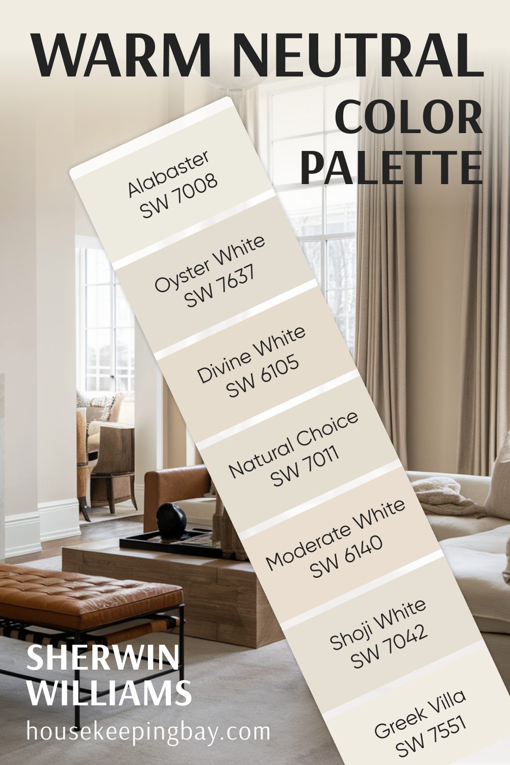 Warm Neutral Color Palette by Sherwin Williams