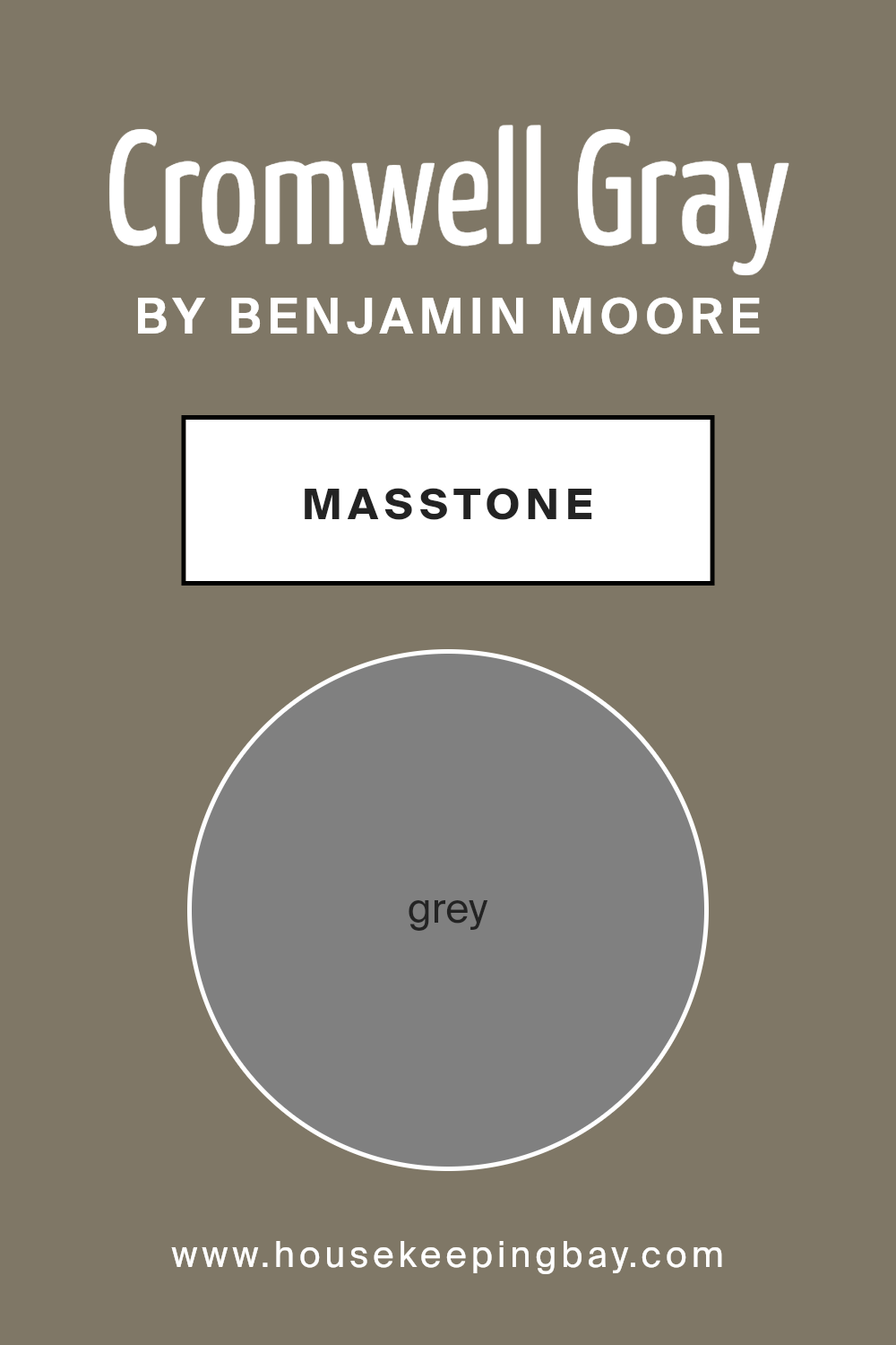 what_is_the_masstone_of_cromwell_gray_hc_103