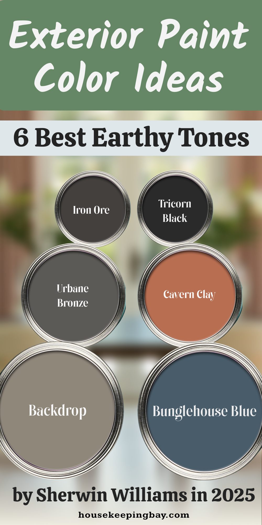 Exterior Paint Color Ideas 6 Best Earthy Tones by Sherwin Williams in 2025