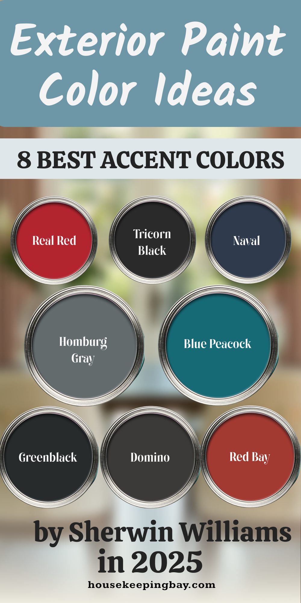 Exterior Paint Color Ideas 8 Best Accent Colors by Sherwin Williams in 2025