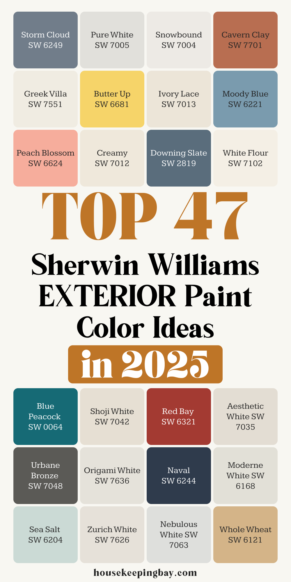 Top 47 Sherwin Williams Exterior paint color ideas in 2025 Guide