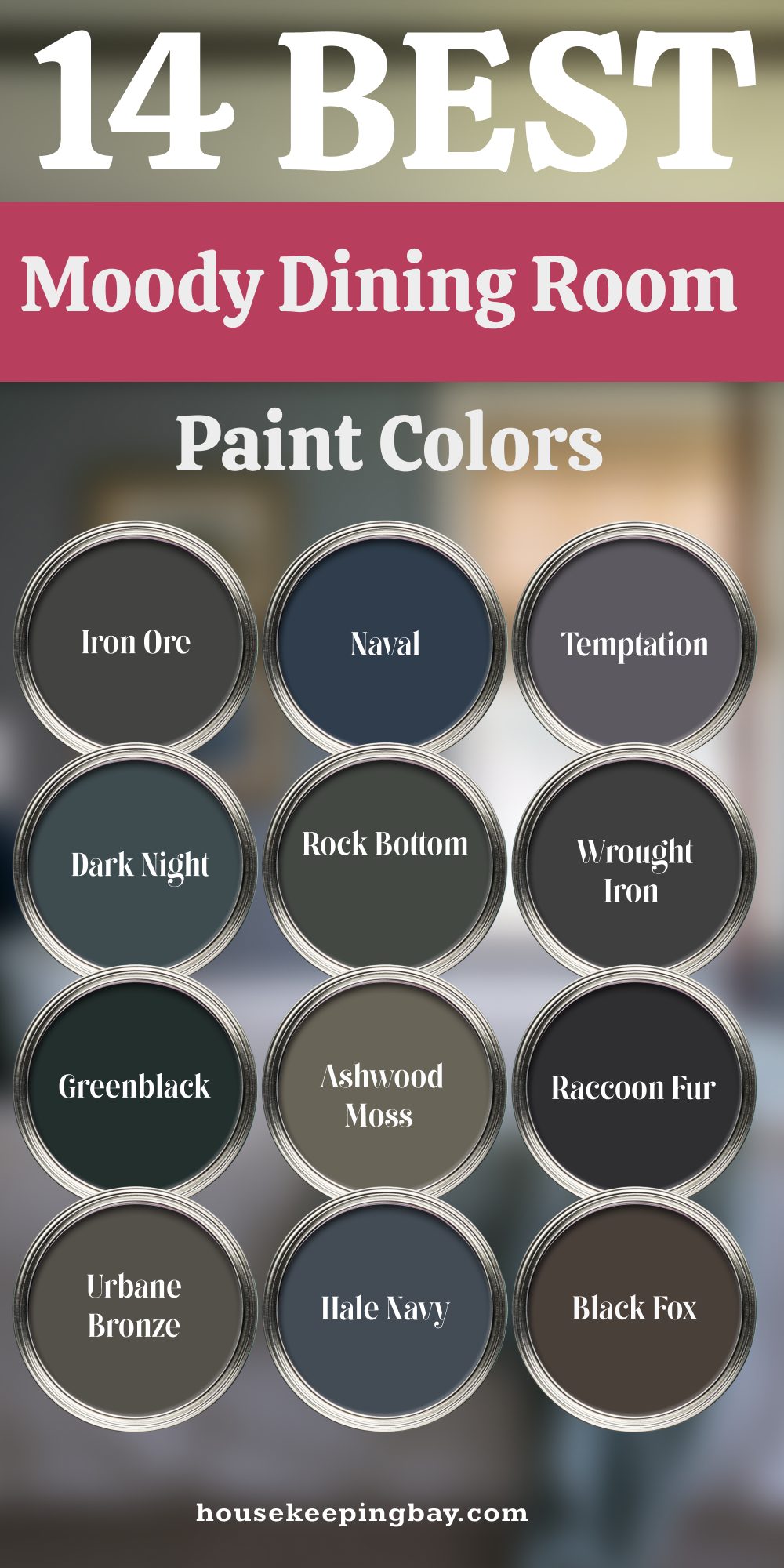 14 best moody dining room paint colors