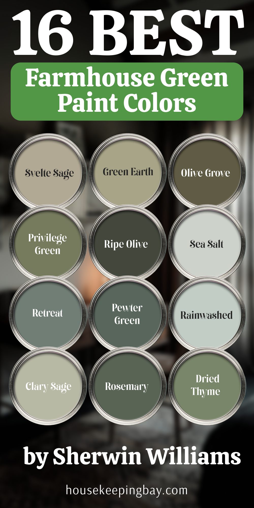 16 best farmhouse green paint colors by sherwin williams