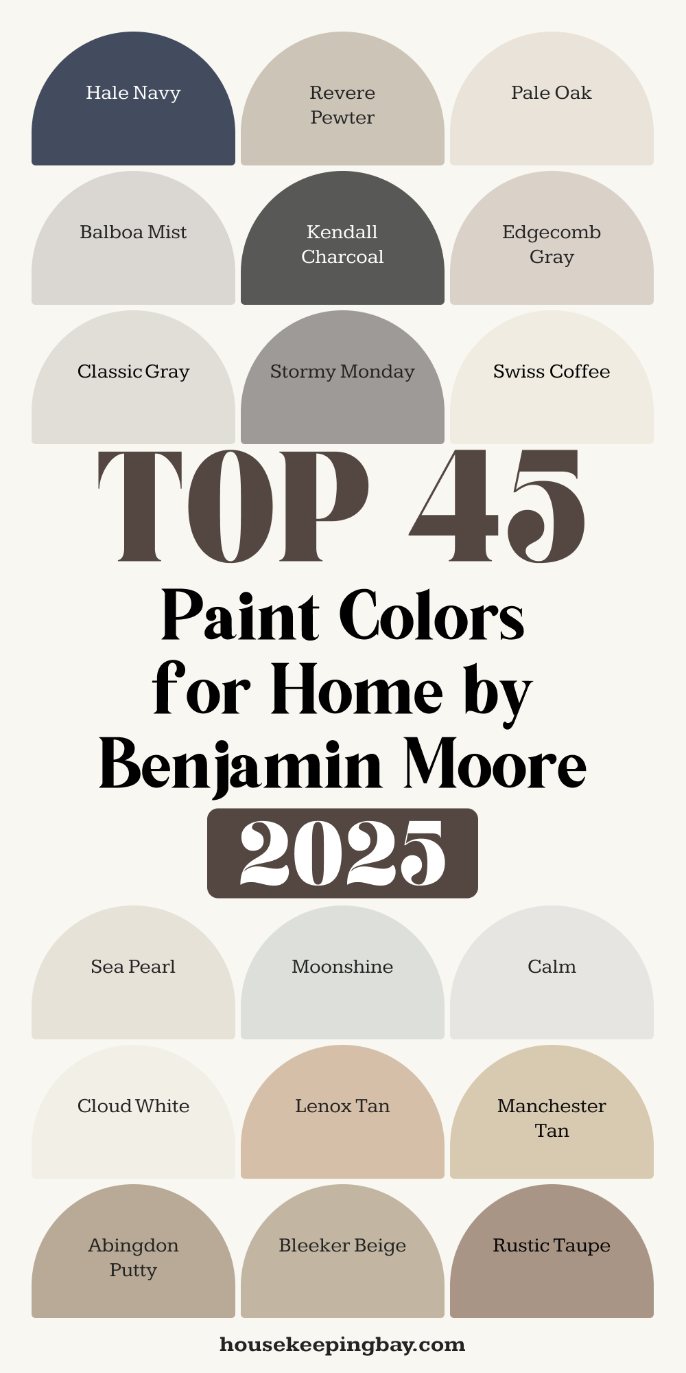 Best 45 Benjamin Moore Paint Colors Trendy in 2025