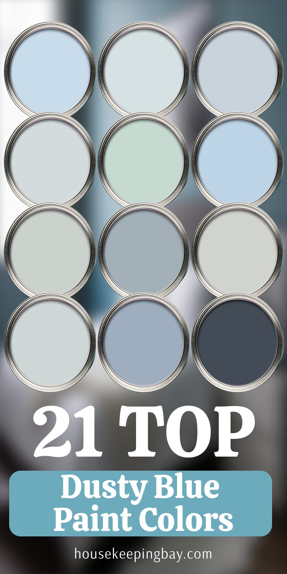 Top 21 Dusty Blue Paint Colors of 2025