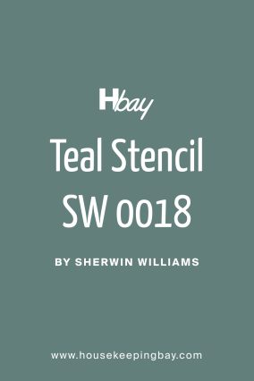 What Color Is Teal Stencil SW 0018 by Sherwin Williams?