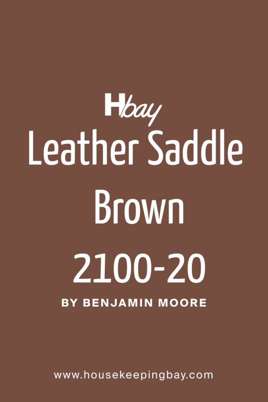 What Color Is Leather Saddle Brown 2100‑20 by Benjamin Moore? 