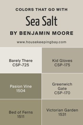 Colors That Go With Sea Salt CSP‑95 by Benjamin Moore