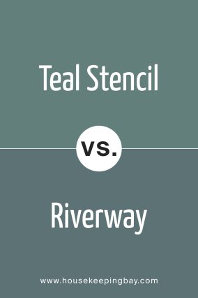 Riverway SW 6222 provides deeper blue tones, ideal for moody interiors.