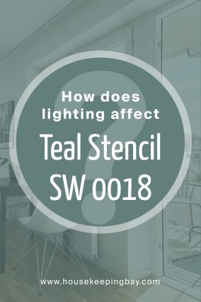 How Does Lighting Affect Teal Stencil SW 0018 by Sherwin Williams?