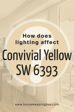 How Does Lighting Affect Convivial Yellow SW 6393 by Sherwin Williams?
