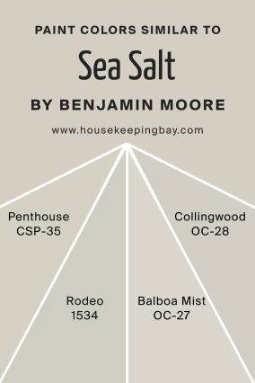 Colors Similar to Sea Salt CSP‑95 by Benjamin Moore