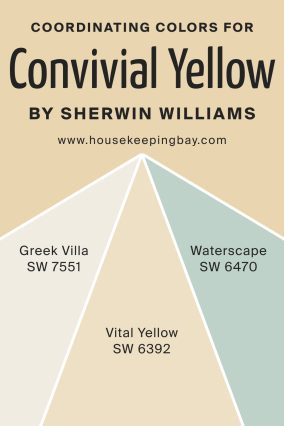 Coordinating Colors of Convivial Yellow SW 6393 by Sherwin Williams