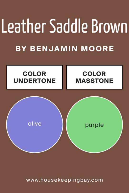 Undertones of Leather Saddle Brown 2100‑20 by Benjamin Moore 