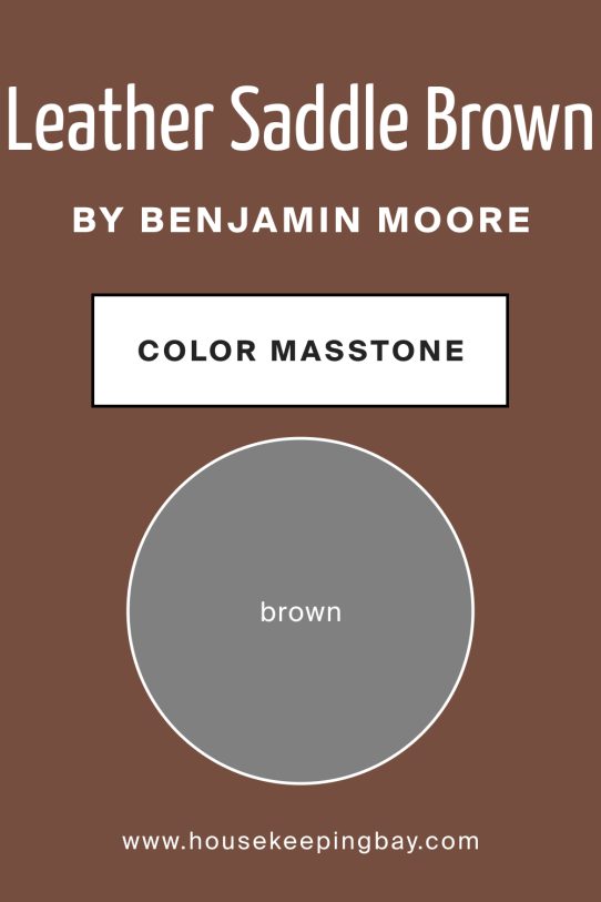 What Is the Masstone of Leather Saddle Brown 2100‑20 by Benjamin Moore? 