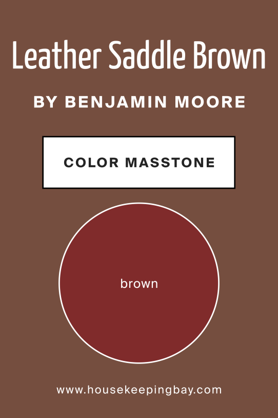 Masstone of Leather Saddle Brown 2100‑20 by Benjamin Moore