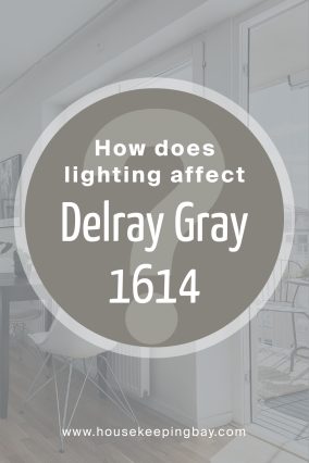 How Does Lighting Affect Delray Gray 1614 by Benjamin Moore?