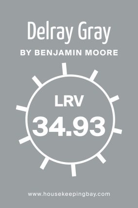 How Does Lighting What is the LRV of Delray Gray 1614 by Benjamin Moore?