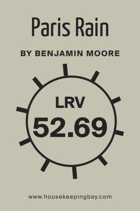 What Is the LRV of Paris Rain 1501 by Benjamin Moore?