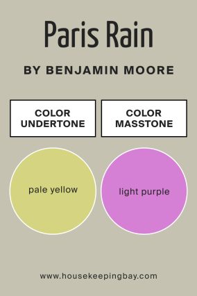 Undertones of Paris Rain 1501 by Benjamin Moore