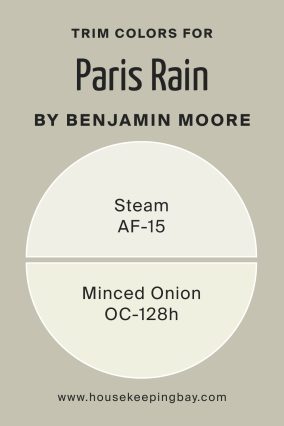 What Are the Trim Colors of Paris Rain 1501 by Benjamin Moore?