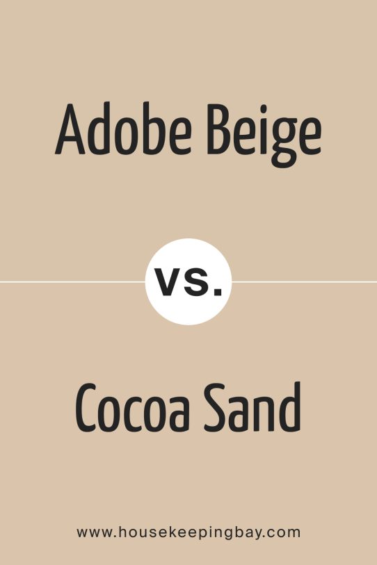 Adobe Beige 1128 vs Cocoa Sand 1122