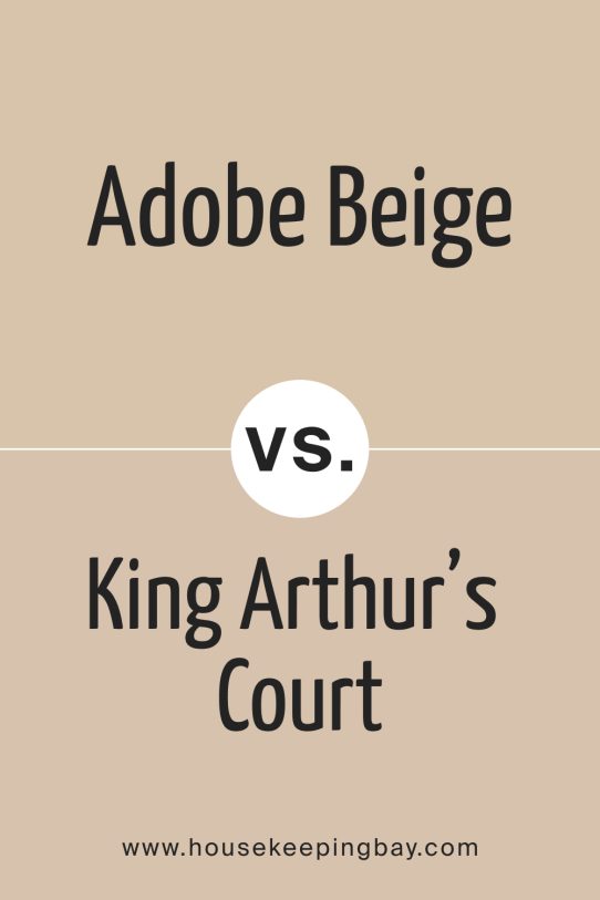 Adobe Beige 1128 vs King Arthur’s Court 1081