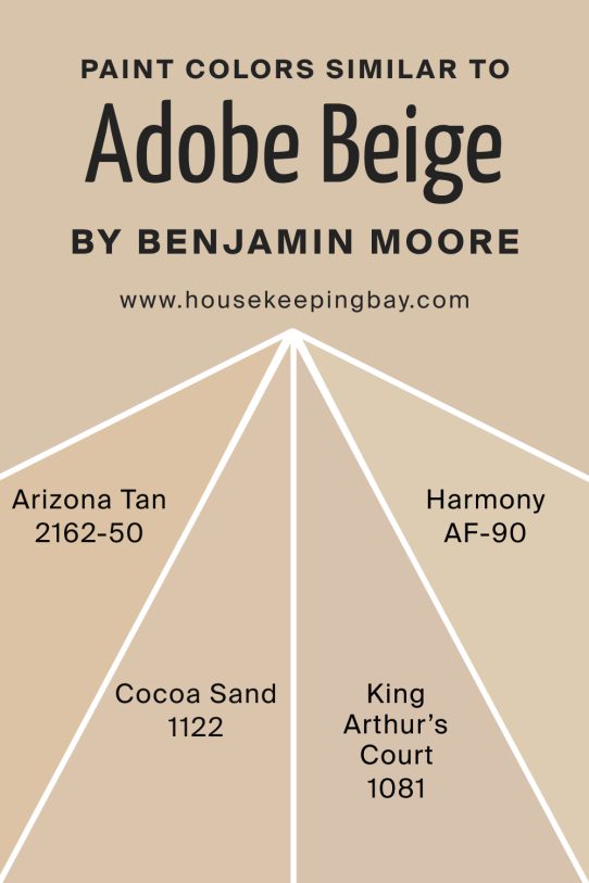 Colors Similar to Adobe Beige 1128 by Benjamin Moore