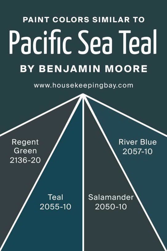 Colors Similar to Pacific Sea Teal 2049‑10 by Benjamin Moore