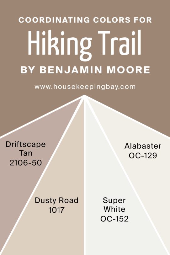 Coordinating Colors of Hiking Trail CC‑514 by Benjamin Moore