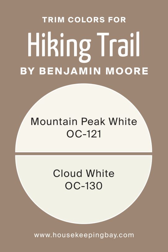 What are the Trim colors of Hiking Trail CC‑514 by Benjamin Moore?