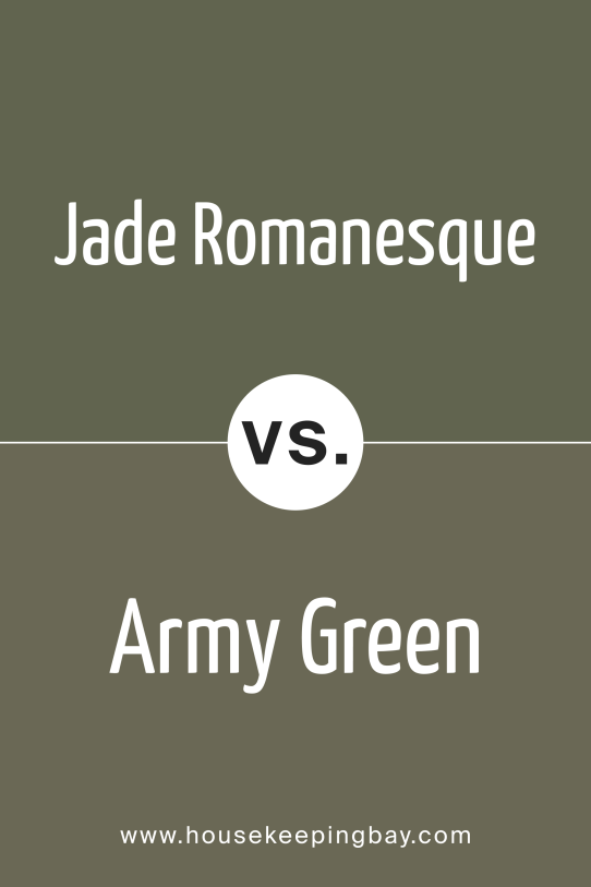 Jade Romanesque vs Army Green 2141-30 