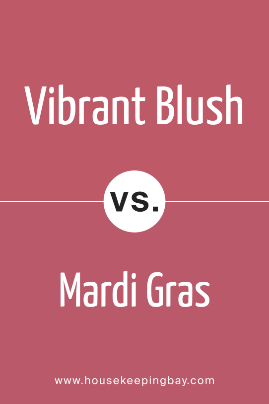 Vibrant Blush vs Mardi Gras 1342