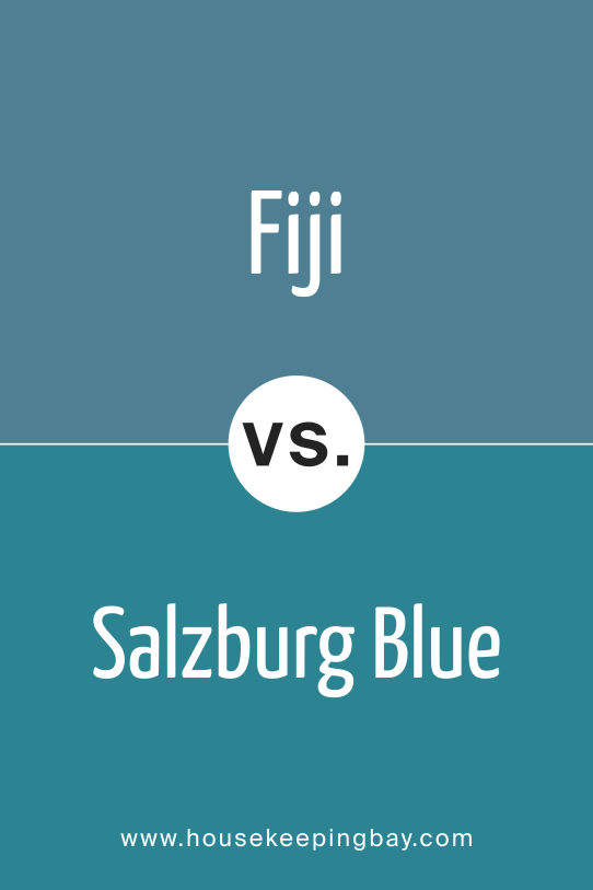 Salzburg Blue 755 vs Fiji 