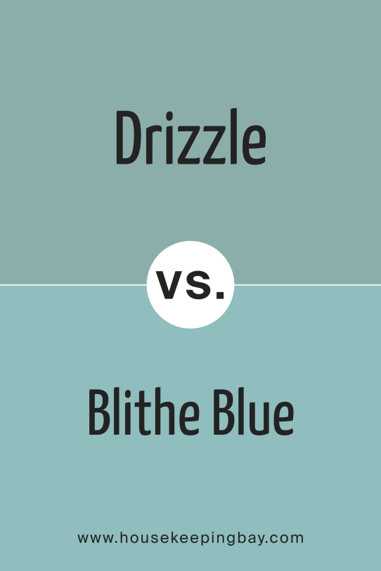 Drizzle SW 6479 vs Blithe Blue SW 9052