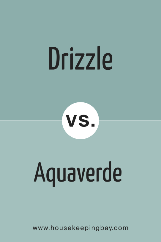Drizzle SW 6479 vs Aquaverde SW 9051