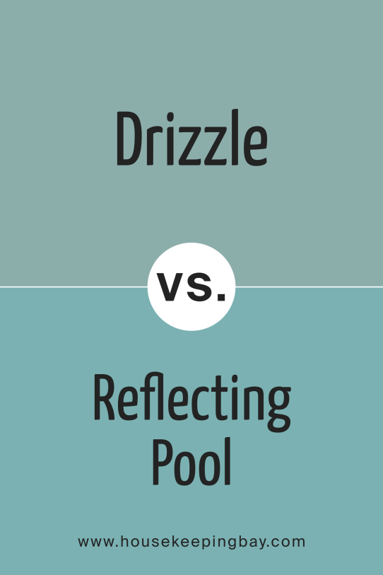 Drizzle SW 6479 vs Reflecting Pool SW 6486