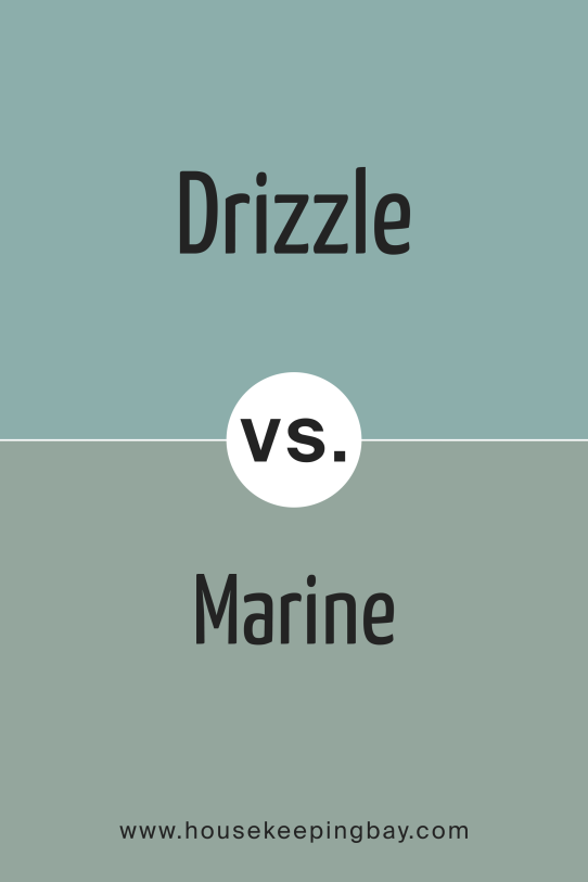 Drizzle SW 6479 vs Marine SW 9659