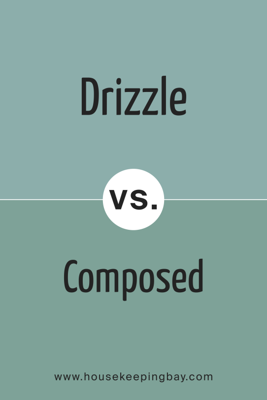Drizzle SW 6479 vs Composed SW 6472