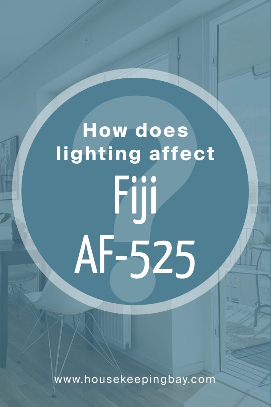 How Does Lighting Affect Fiji AF‑525 by Benjamin Moore?